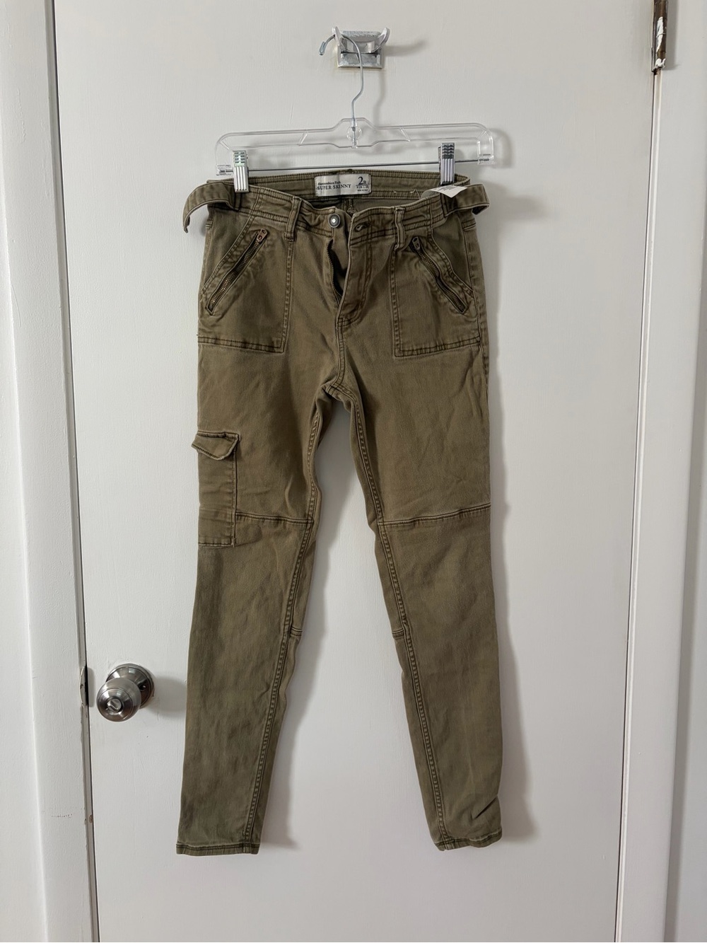 Abercrombie & Fitch Olive Skinny Cargo Pants